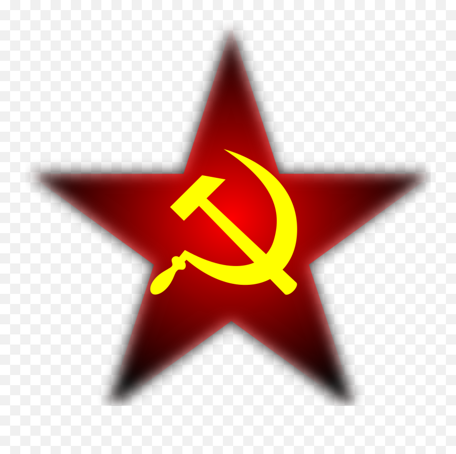 Filecommunism Star With Black Backgroundsvg - Wikimedia South African Communist Party Png,Star Transparent Background