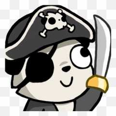 Bahroo - Panda Pirate Discord Emoji png