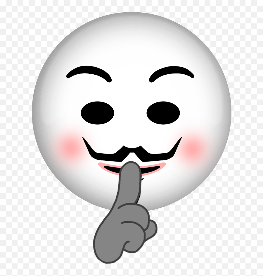 Download Anonymous Emoji Mask Emojis Emoticon - Anonymous Emoji Png,Anonymous Mask Transparent