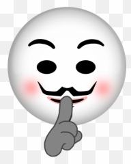 Download Anonymous Emoji Mask Emojis Emoticon - png