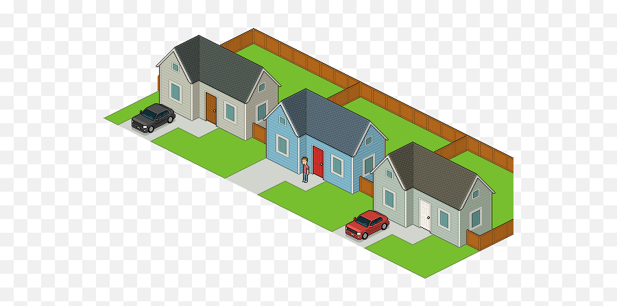 How To Create An Isometric Pixel Art Neighborhood Block In Png 3d House Icon Illustrator