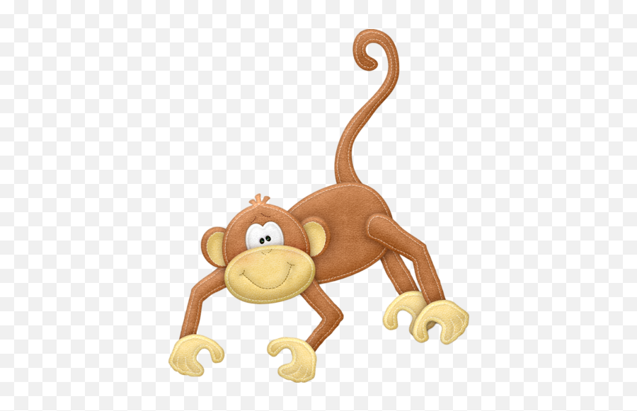 Toy Monkey Clipart - Monkey Clipart Jungle Animals Png,Monkey Png
