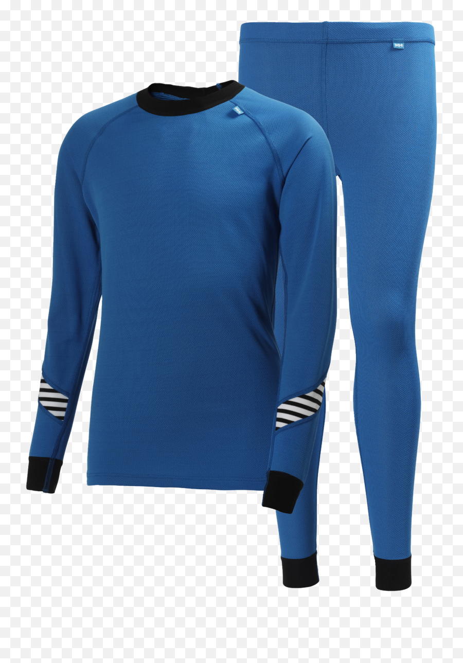 Helly Hansen Lifa Set Superundertøy Junior - Blå Long Sleeve Png,Icon Timax Long Gloves