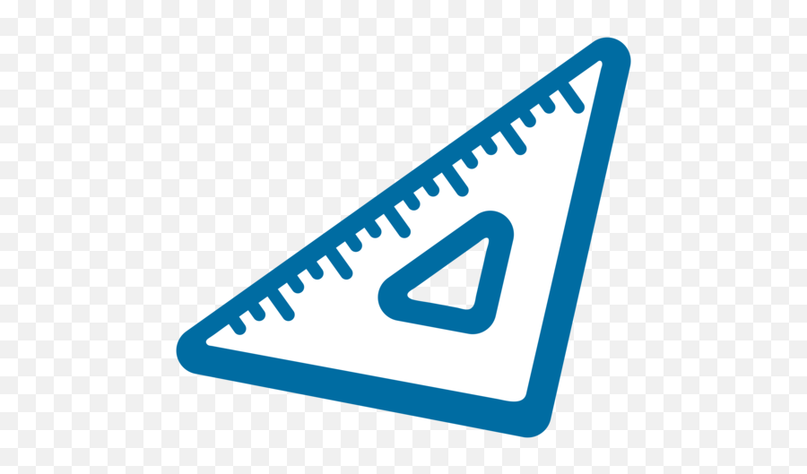 Triangular Ruler Emoji - Equerre Clipart Png,Triangle Icon Android