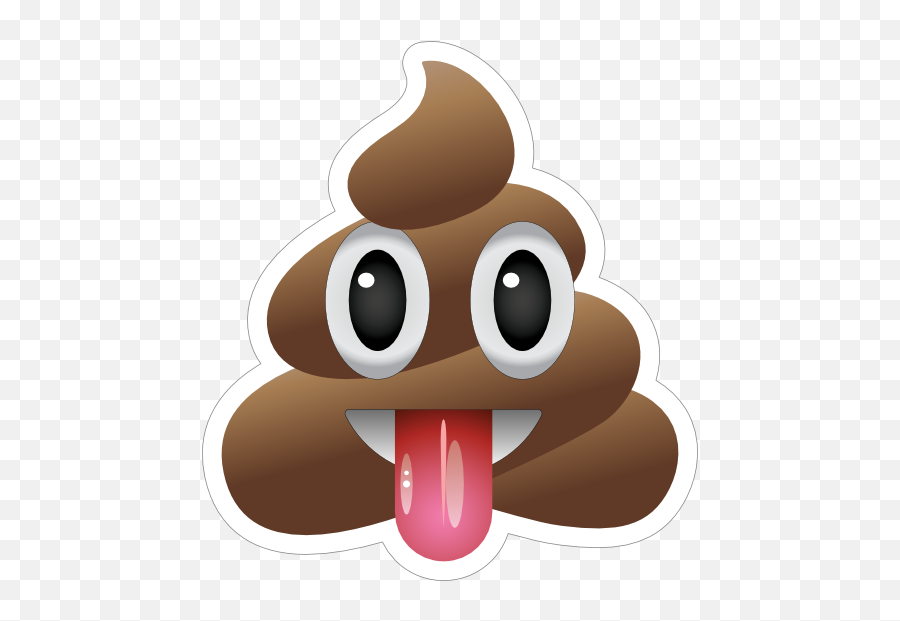 Tongue Stuck Out Poop Emoji Sticker - Poop Emoji With Tongue Sticking Out Png,Tongue Out Emoji Png