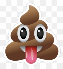 Tongue Stuck Out Poop Emoji Sticker - Poop Emoji With Tongue Sticking Out Png,Tongue Out Emoji Png