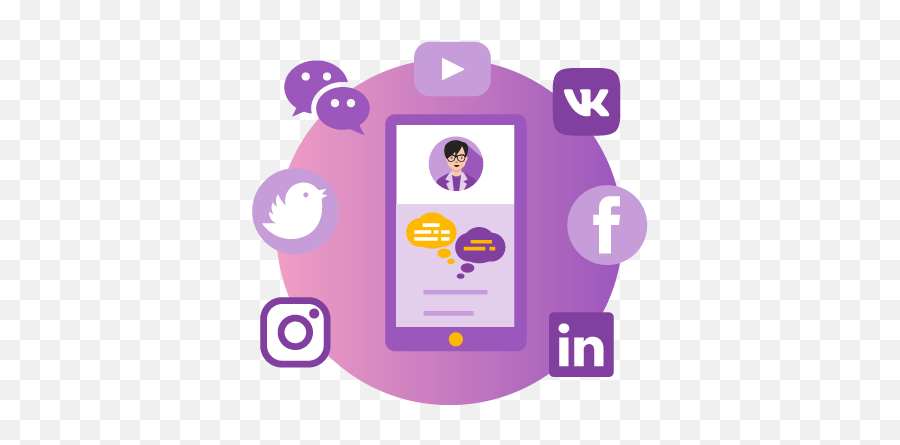 Social Media Solutions - Social Media Cartoon Png,Social Media Png Images