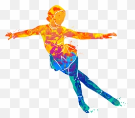 Figure Skating - Watercolor Clipart Full png
