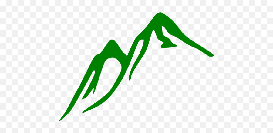Green Mountain 2 Icon - Free Green Mountain Icons Ski Mountain Clip Art Png,Mountain Map Icon