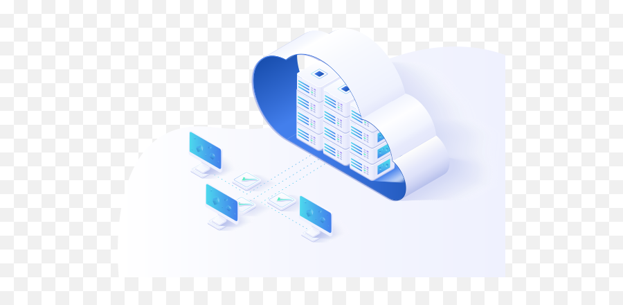 Business It U0026 Cloud Services - Cloud Service Vector Illustration Png,Private Cloud Icon