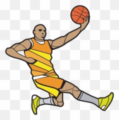 Basketball Player Silhouette Cut File Free Svg - Basketteur Clipart png