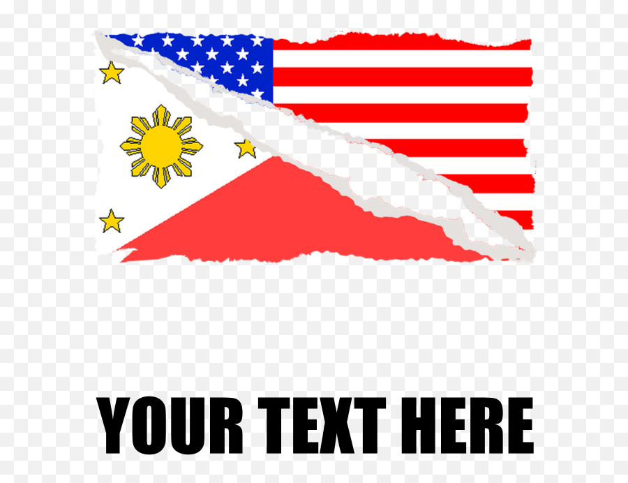 Download Hd Filipino American Flag - Puerto Rican And American Flag Png,Puerto Rico Flag Png