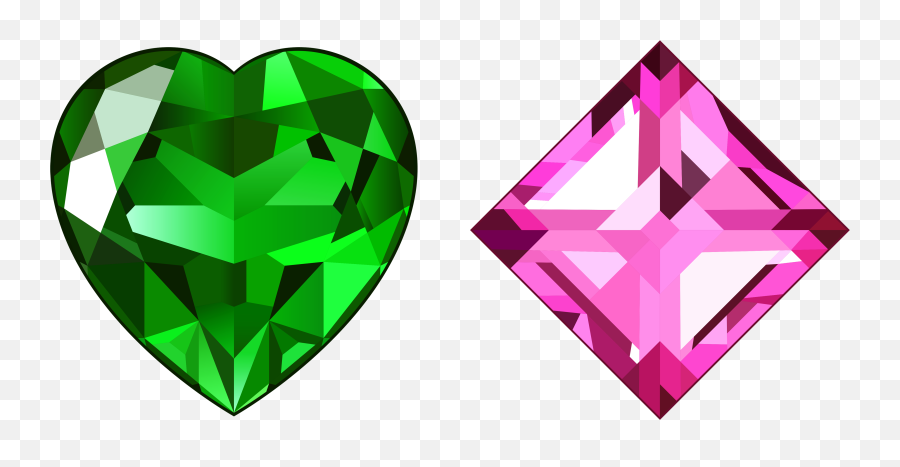 Pink Diamond Clipart Png - Heart Gem,Diamond Png Transparent