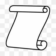 Scroll Free Content Clip Art - Black And White Clipart Transparent png