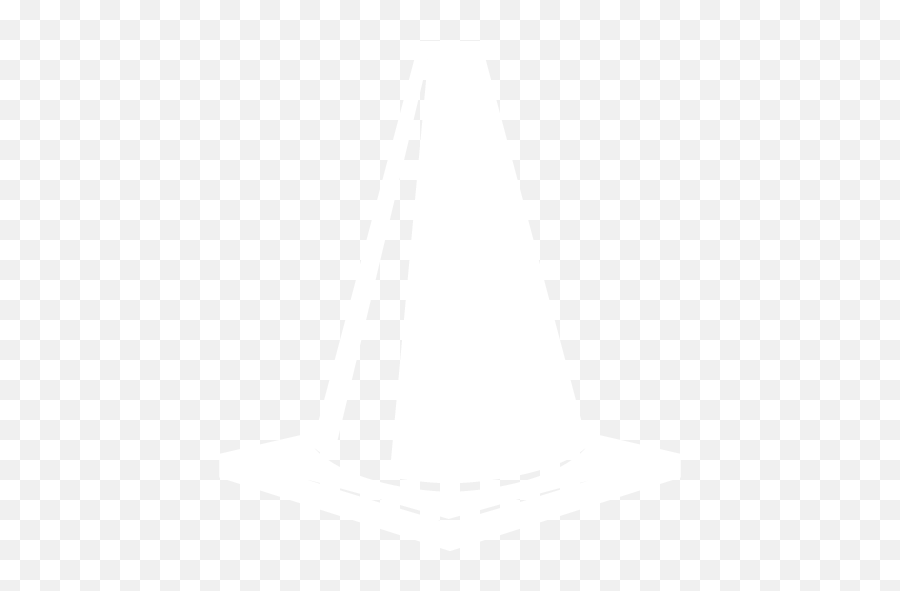 White Traffic Cone Icon - Illustration Png,Traffic Cone Png