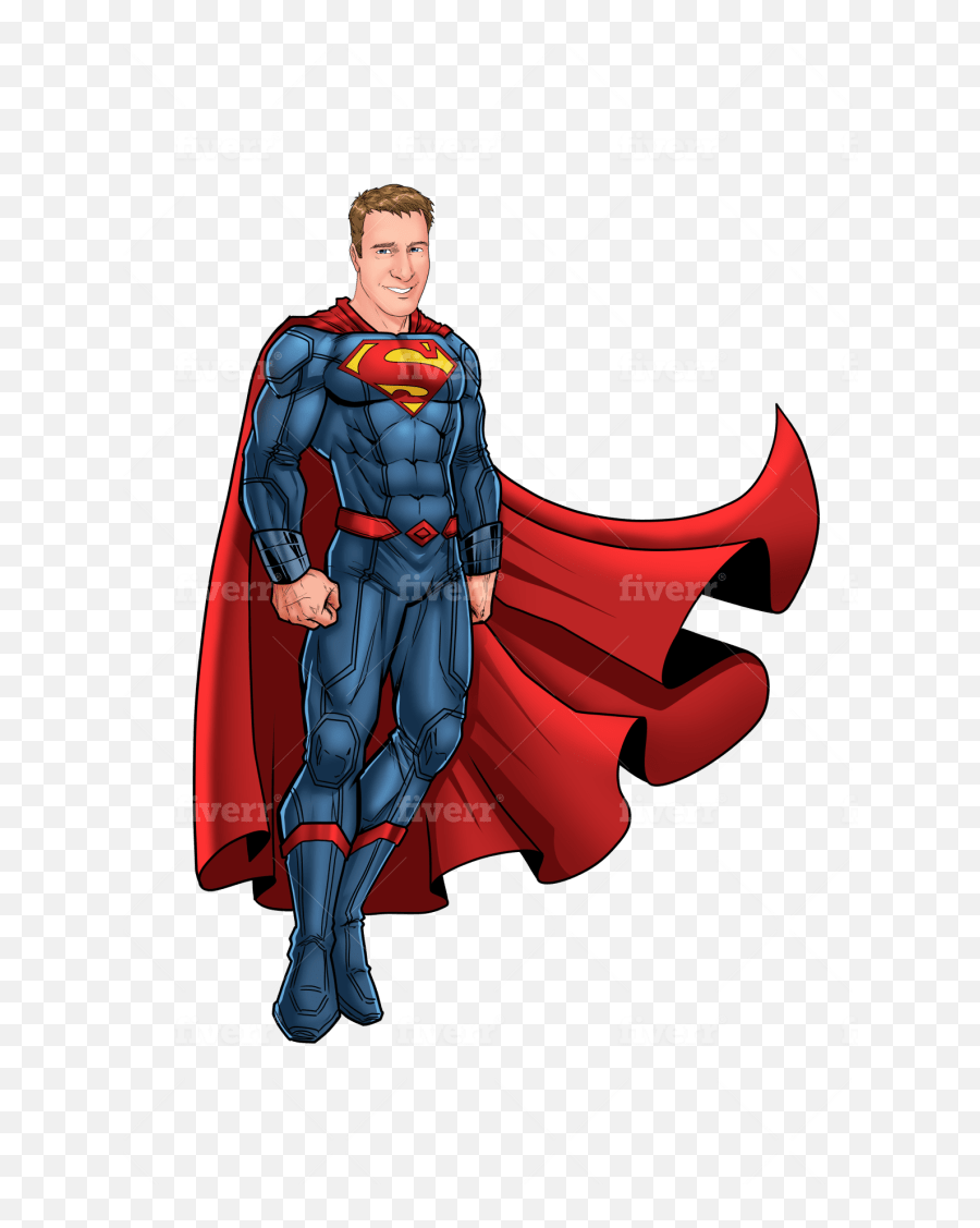 Draw You As A Marvel Or Dc Comics Super Hero - Superman Png,Superman Cape Png