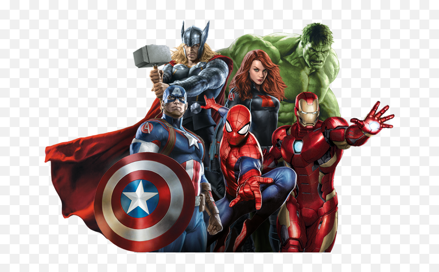 Download Avengers Png Cartoon Transparent Background Image - Avengers Png Transparent,Captain America Transparent Background