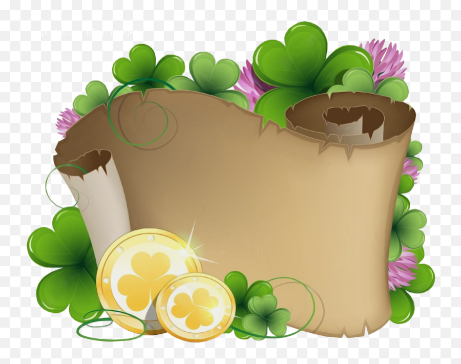 Tube Saint Patrick Parchemin Png - Parchment Png Saint Day,Parchment Png