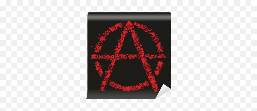 Grunge Anarchy Symbol Vector Illustration Wall Mural U2022 Pixers - We Live To Change Circle Png,Anarchy Symbol Png
