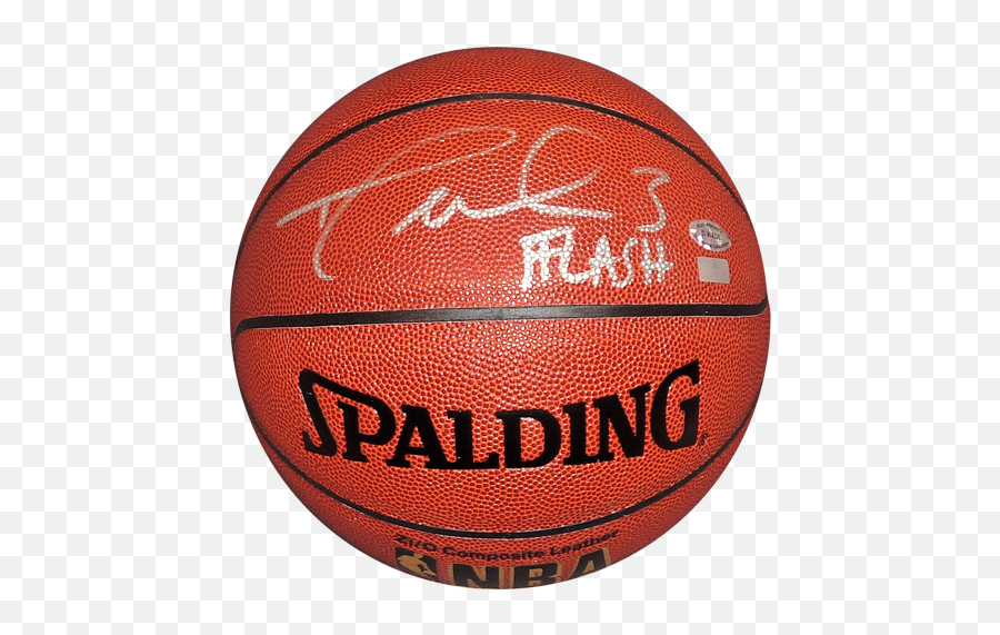 Dwyane Wade Autographed Nba Io Basketball Miami Heat W Flash - Wade Holo Lebron James Autograph Png,Dwyane Wade Png