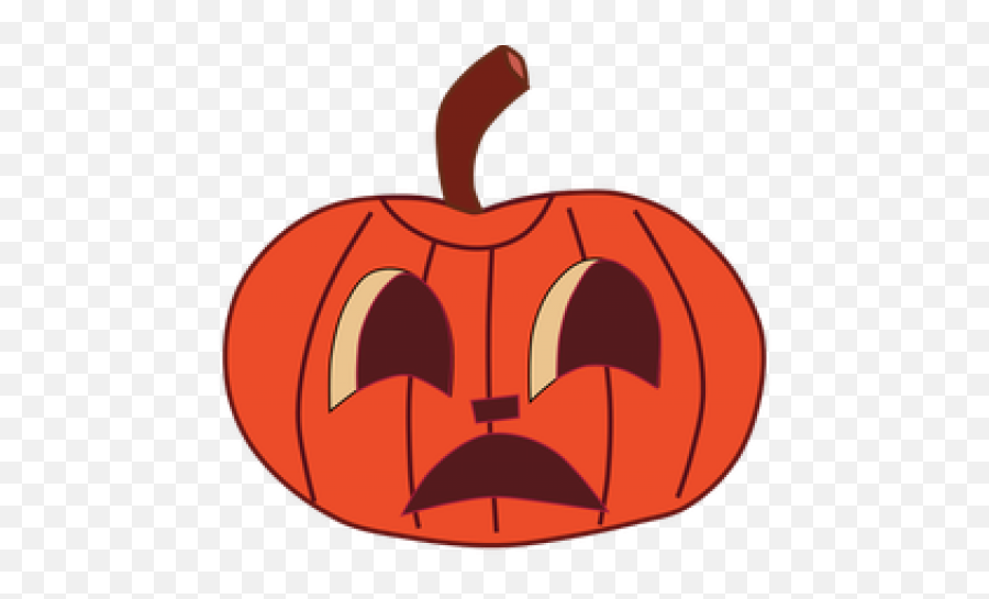 Halloween Clipart Painted Pumpkin - Sad Jack O Sad Face Jack O Lantern Png,Pumpkins Png