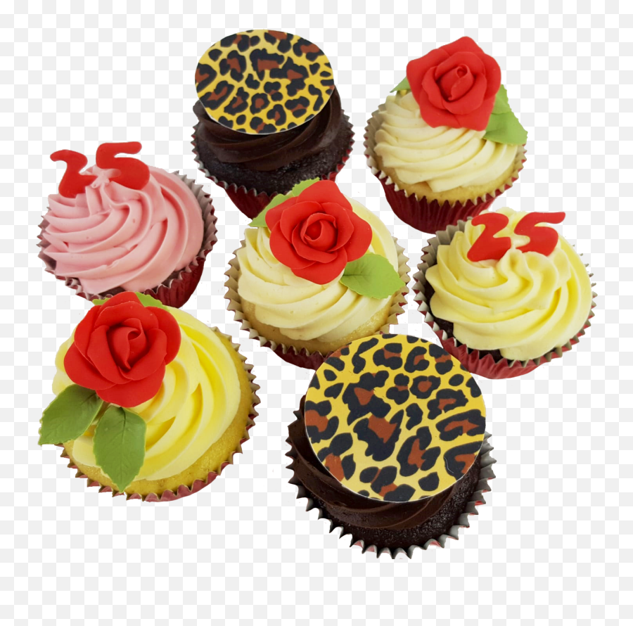25th Birthday Cupcakes Cb - Cc005 Cupcake Png,Birthday Cupcake Png