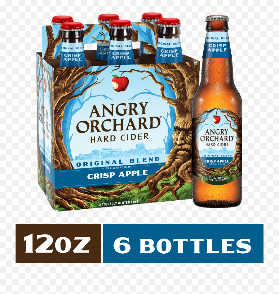 Angry Orchard Crisp Apple Hard Cider 6 - Angry Orchard Green Apple Png,Angry Orchard Logo