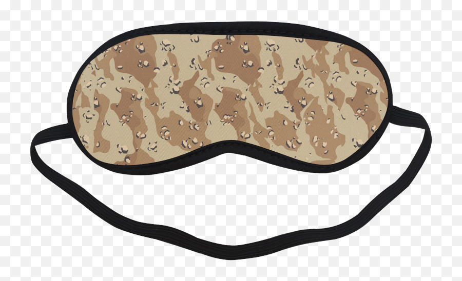 Desert Camouflage Pattern Sleeping Mask By Gravityx9 - Transprent Png Blindfold Background,Ahegao Face Transparent