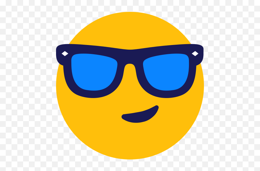 Cool Smiley Sunglasses Free Icon Of - Icone Cool Png,Cool Emoji Png