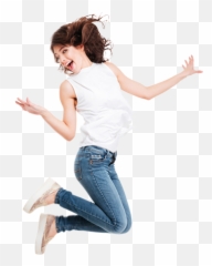Used After The Expiry Date Printed - Transparent Girl Jumping Png
