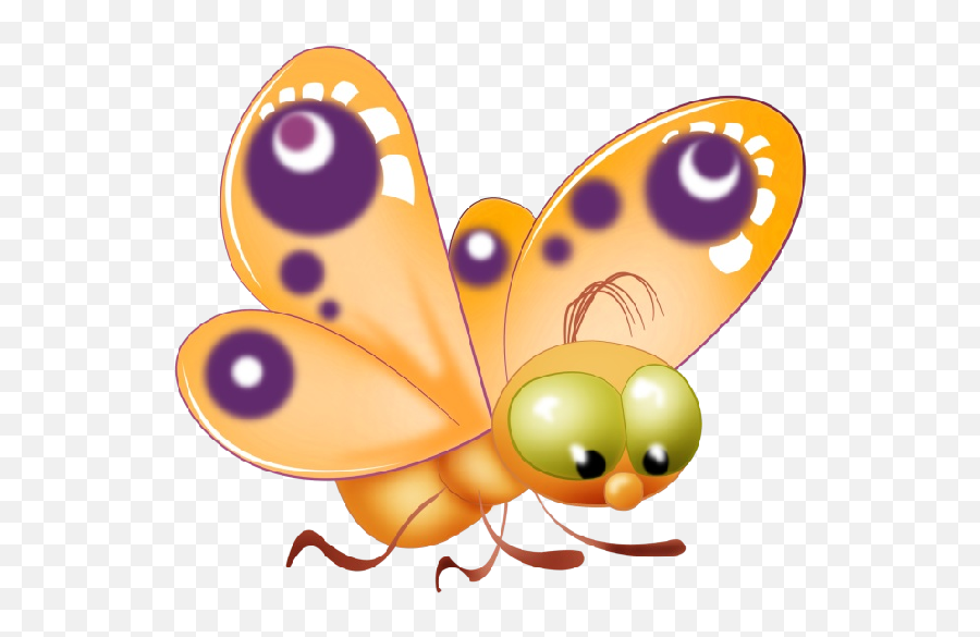 Baby Butterfly Cartoon Clip Art - Clip Art Free Transparent Background Butterfly Png,Butterfly Clipart Transparent Background