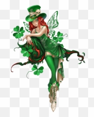 Happy St Patricks Day Fairy - png