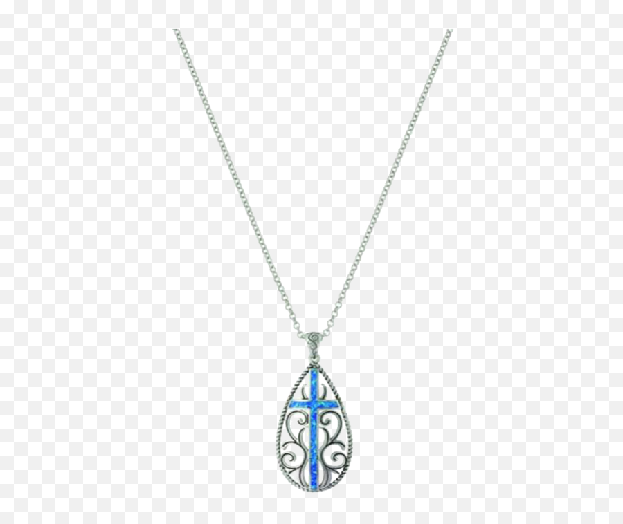Download Cross Necklace Png - Locket Png Image With No Oro Bianco E Topazio Azzurro Parure,Cross Necklace Png