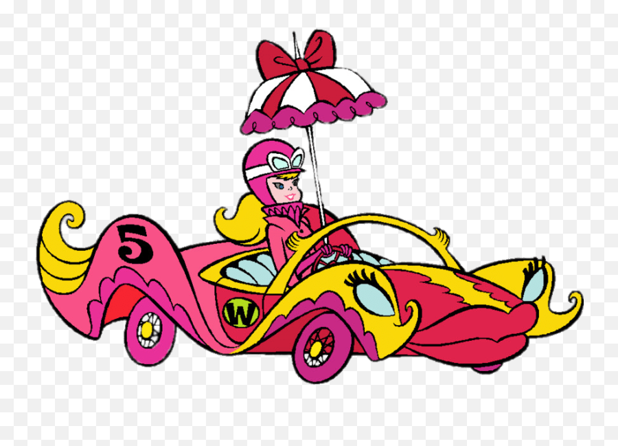 Penelope Pitstop Driving Compact Pussycat Transparent Png - Wacky Races Penelope Pitstop Car,Driving Png