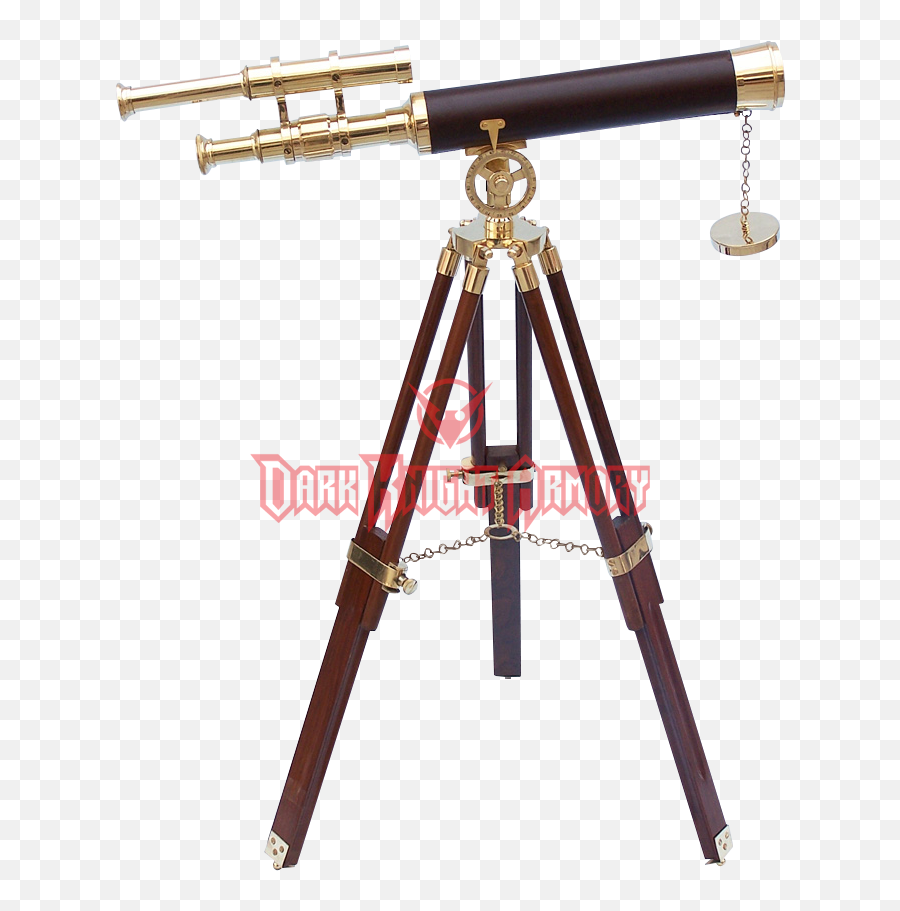 Refracting Telescope Brass Tripod Maritime Transport - Medieval Telescope Png,Telescope Png