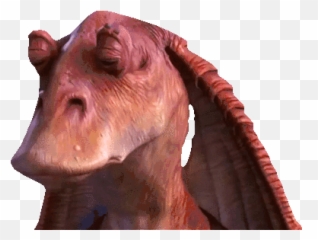 Star Wars Smile Gif - Jar Binks Transparent png