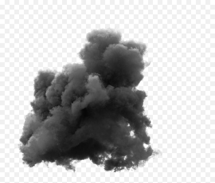 Black Mushroom Cloud Png Download - Black Smoke Cloud Png,Smoke Effect Transparent