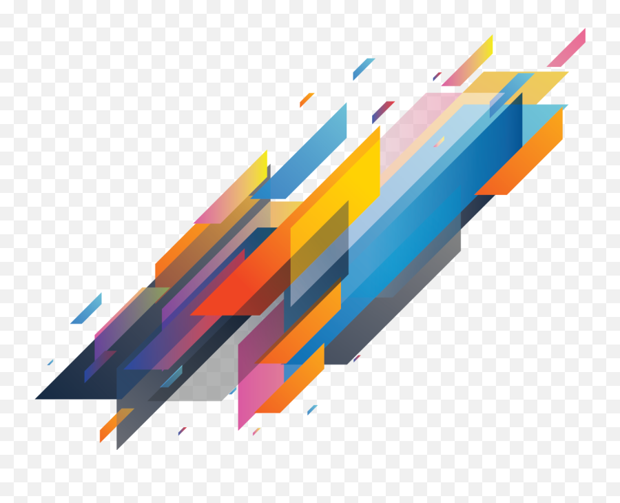 Colourful Diagonal Geometrical Abstract - Auth Bg Png,Banner Shape Png