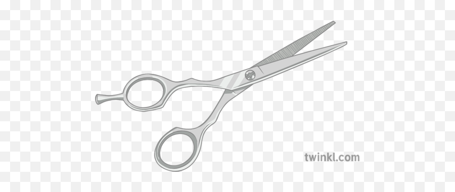 Hairdressing Scissors Illustration - Twinkl Solid Png,Scissors Png