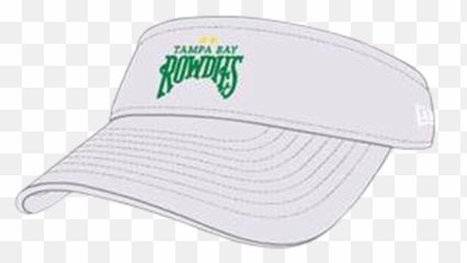 Tampa Bay Rowdies New Era White Visor - For Baseball png