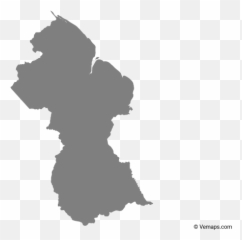 Vector Maps Of Guyana - Guyana Map Vector Png,Guyana Flag Png