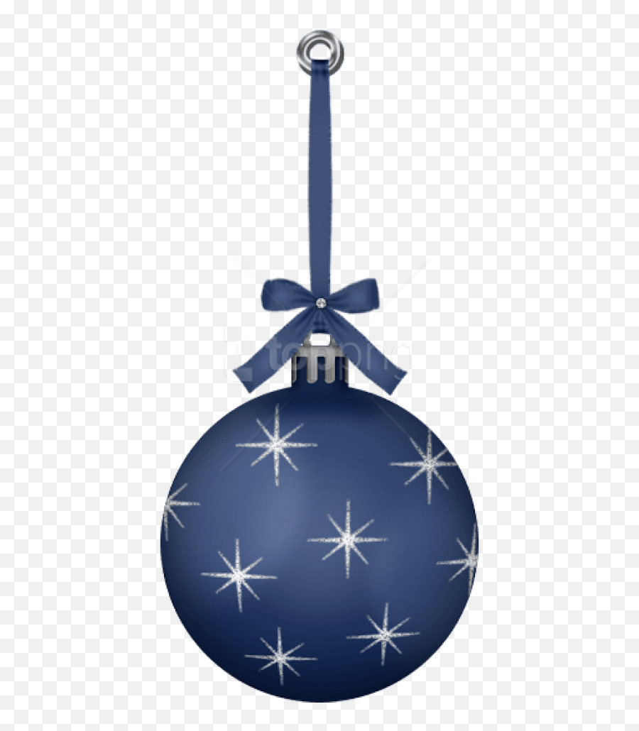 Download Dark Blue Hanging Christmas - Hanging Christmas Ornament Clipart Png,Hanging Christmas Ornaments Png