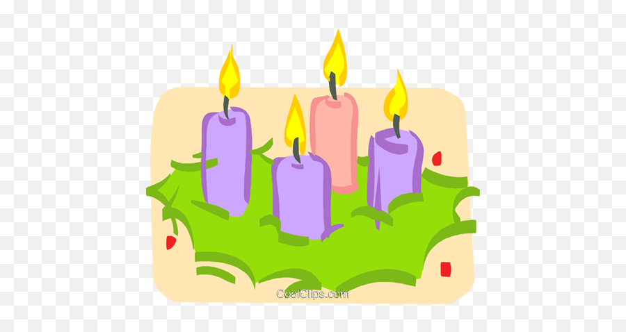 Advent Candles In A Wreath Royalty Free - Label Of Advent Wreath Png,Advent Wreath Png