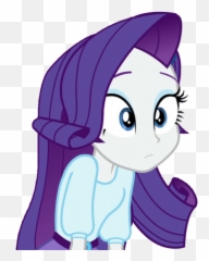 Anna Transparent Confused - Mlp Eg Deviantart Rarity Vector Png,Confused Transparent
