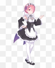 Ram Re Zero Official Art Png Rem