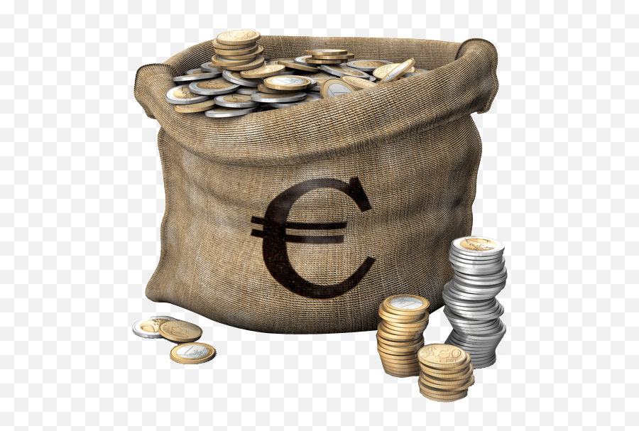 Money Coin Finance Euro Bag - Coin Png Download 530526 Money Bag Euro Clipart,Money Png Images