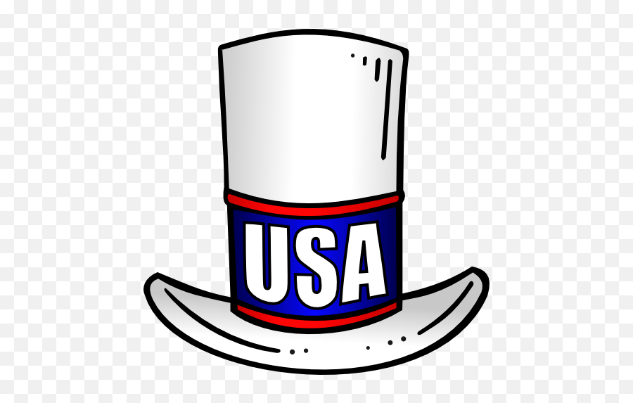 Patriotic Usa Top Hat Clip Art Freeartcocom - Transparent American Top Hat Png,Top Hat Logo
