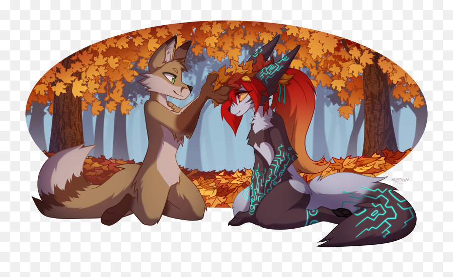 Rey U0026 Midna By If - Fi Fur Affinity Dot Net Dragon Png,Midna Png