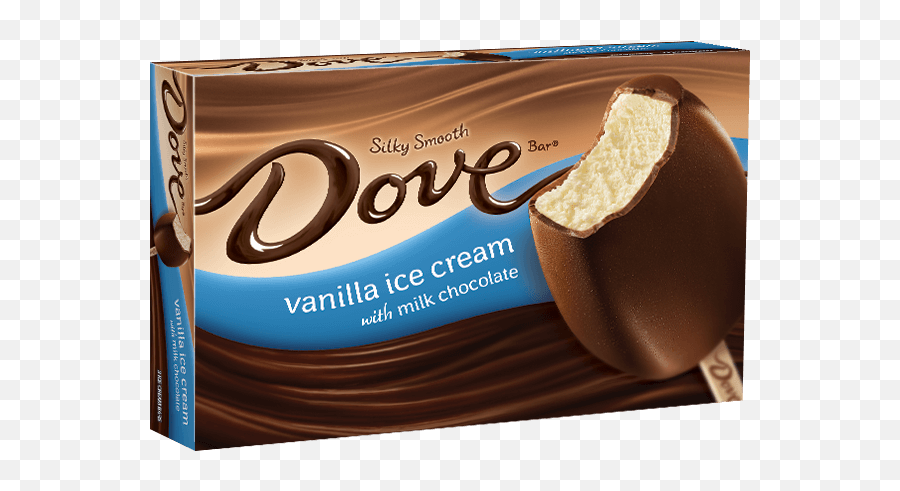 Dove Chocolate Vanilla Ice Cream With - Dove Chocolate Ice Cream Png,Dove Chocolate Logo