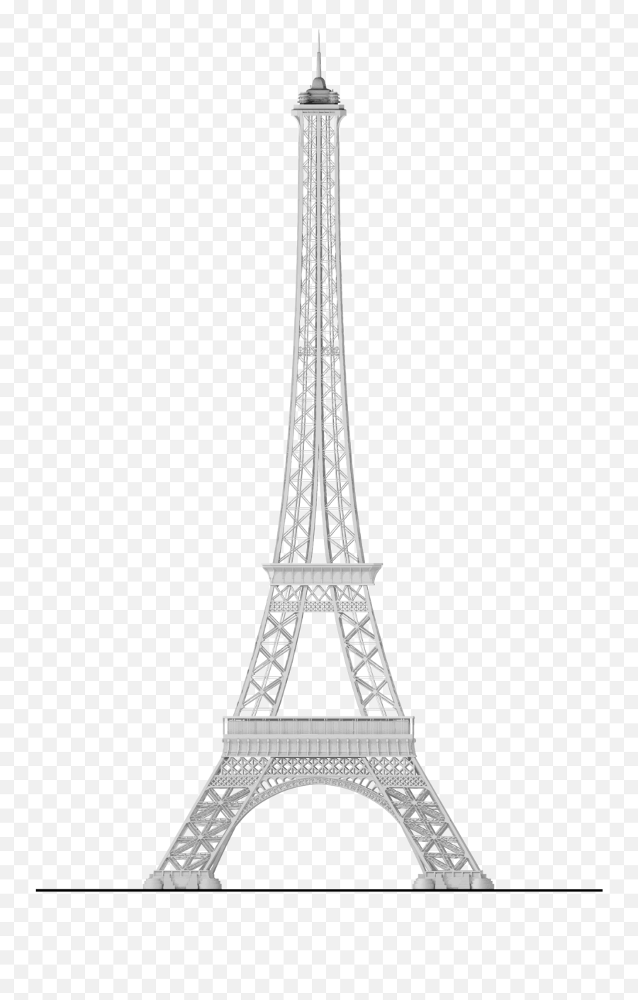 Detailed Eiffel Tower 2 - Eiffel Tower Png,Eiffel Tower Transparent